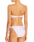 Peony 285156 Women Floral Print Bandeau Bikini Top Swimwear Size 8 US