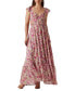 Фото #1 товара Платье макси с планкой ASTR the Label Primrose Lace-Up-Back для женщин