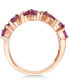 ფოტო #3 პროდუქტის Rosa by EFFY® Ruby (3-1/4 ct. t.w.) & Diamond (1-3/8 ct. t.w.) Ring in 14k Rose Gold