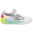 Фото #1 товара Puma Fusion Nitro Basketball Mens White Sneakers Athletic Shoes 195587-02