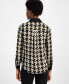 ფოტო #2 პროდუქტის Women's Contrast-Trim Check-Print Shirt