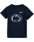 Фото #1 товара Футболка для малышей Nike с логотипом Penn State Nittany Lions, темно-синяя