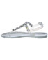 Фото #2 товара Stuart Weitzman Jaide Gem Jelly Flat Women's Silver 4