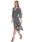 Фото #3 товара Платье DKNY женское с принтами и 3/4-рукавами