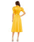 ფოტო #2 პროდუქტის Women's Ieena Quarter Length Puff Sleeve A Line Dress