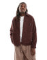 Vans drill chore corduroy jacket in dark brown