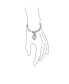 ფოტო #2 პროდუქტის Solid Link Heart Shape Tag Charm Bracelet 8 Inch For Women Teens .925 Sterling Silver Made in Italy