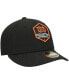 Фото #4 товара Men's Black Houston Dynamo FC Primary Logo Low Profile 59FIFTY Fitted Hat