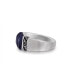 ფოტო #6 პროდუქტის Blue Pietersite Gemstone Celtic Sterling Silver Men Signet Ring