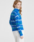 ფოტო #2 პროდუქტის Women's Cashmere Striped Half-Zip Sweater, Created for Macy's