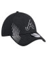 ფოტო #3 პროდუქტის Men's Black Atlanta Braves Active Dash Mark 39THIRTY Flex Hat