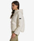 Women's Cropped Hooded Diamond Quilted Coat