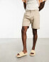 Фото #1 товара Selected Homme wide fit chino short in beige