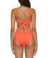 Фото #2 товара Women's V-Wire Color Code One-Piece Swimsuit