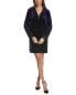 Фото #1 товара Finley Hooded Velvet Dress Women's Blue M