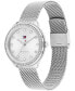 Фото #2 товара Часы Tommy Hilfiger Silver-Tone Mesh Watch