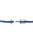 ფოტო #2 პროდუქტის Ombré® Denim Ombré (2-7/8 ct. t.w.) & White Sapphire (1/6 ct. t.w.) Tennis Bracelet in 14k White Gold