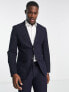 Selected Homme slim fit wool mix suit jacket in navy