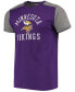 Фото #3 товара Men's Purple, Gray Minnesota Vikings Field Goal Slub T-shirt