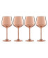 Фото #1 товара 18 Oz Copper Stainless Steel White Wine Glasses, Set of 4