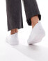 ASOS DESIGN Wide Fit Dotty slip on plimsolls in white