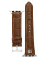 ფოტო #1 პროდუქტის Women's Honey Brown Crocograin Faux Leather Band Compatible with 42/44/45/Ultra/Ultra 2 Apple Watch
