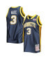 Фото #4 товара Men's Dwyane Wade Navy Marquette Golden Eagles 2002-03 Authentic Throwback College Jersey