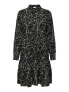 Dámské šaty JDYPIPER Regular Fit 15221987 Black AOP:EGGNOG TRIANGLES