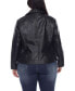 Фото #4 товара Plus Size Faux Leather Jacket