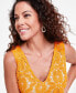 ფოტო #3 პროდუქტის Women's Lace V-Neck Midi Dress, Created for Macy's