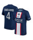 Фото #4 товара Men's Sergio Ramos Blue Paris Saint-Germain 2022/23 Home Authentic Player Jersey