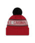 Фото #2 товара Men's Cardinal Arizona Cardinals Repeat Cuffed Knit Hat with Pom