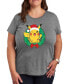 Trendy Plus Size Pokémon Christmas Graphic T-shirt