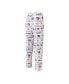 ფოტო #2 პროდუქტის Men's White, Royal New York Giants Tinsel Raglan Long Sleeve T-shirt and Pants Sleep Set