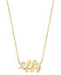 ფოტო #1 პროდუქტის EFFY® Diamond Logo 18" Pendant Necklace (1/20 ct. t.w.) in 14k Gold