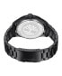 ფოტო #3 პროდუქტის Men's Calverton Black Bracelet Watch 46mm