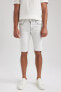 Фото #1 товара Джинсовые шорты defacto Slim Fit Normal Бел тэ узкие B2915ax23hs