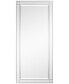 Moderno Squared Corner Beveled Rectangle Wall Mirror, 54" x 24" x 1.18"