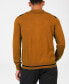Men's Full Button Front Stripe Sweater