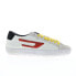 Фото #2 товара Diesel S-Leroji Low Mens White Leather Lifestyle Sneakers Shoes