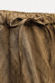 Фото #13 товара Брюки в пижамном стиле из жатой ткани — zw collection ZARA
