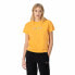 Women’s Short Sleeve T-Shirt Champion Crewneck Croptop Yellow