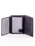 Фото #5 товара Мужское портмоне кожаное черное вертикальное без застежки Portfel-CE-PR-N4-WS.28-czarny Factory Price
