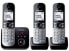 Panasonic KX-TG6823GB - DECT telephone - 120 entries - Caller ID - Black - Silver
