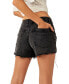 Фото #2 товара Women's Now Or Never High Rise Frayed Cotton Denim Shorts