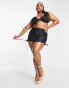 Фото #4 товара ASOS DESIGN Curve Maya mix and match step front underwired bikini top in black - BLACK