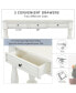 Фото #4 товара 63" Long Espresso Console Table with Drawers & Shelf