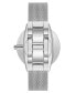 Women's Quartz Silver-Tone Stainless Steel Mesh Band Watch, 40mm