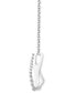 Фото #3 товара Enchanted Disney Fine Jewelry diamond Ariel Mermaid Tail Pendant Necklace (1/6 ct. t.w.) in Sterling Silver & 10k Rose Gold