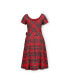 ფოტო #14 პროდუქტის Women's Organic Cotton Short Sleeve A-Line Dress